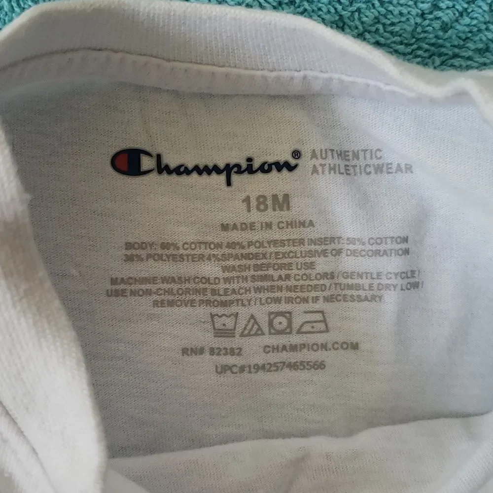 Very Gently Used Champion 3 Pc Set - T-Shirt Pants and Zip Up Hoodie - Sz 18M